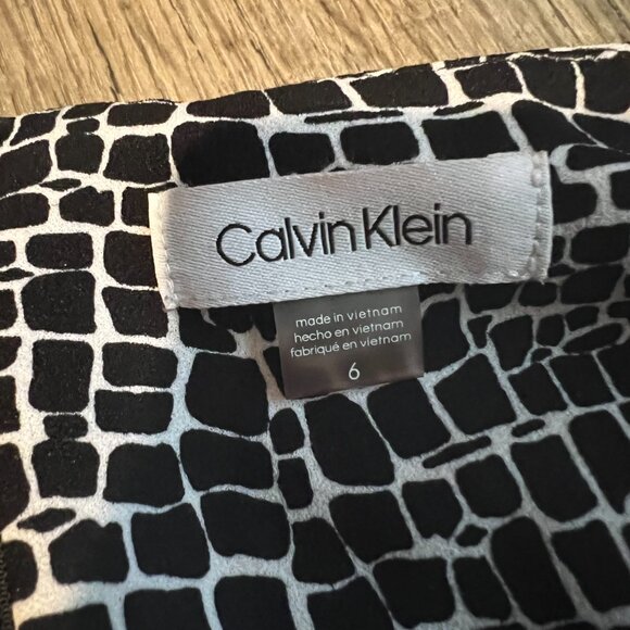 Calvin Klein black and white patterned Jumpsuit size 6 - Picture 9 of 10